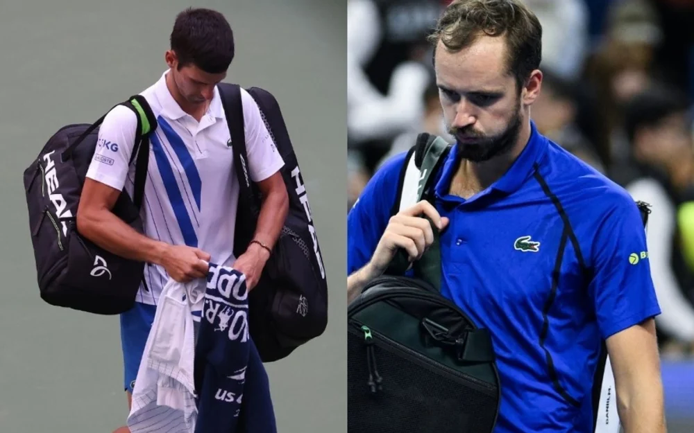 Medvedev queda fuera del ATP 500 de Beijing por pelotazo a un espectador