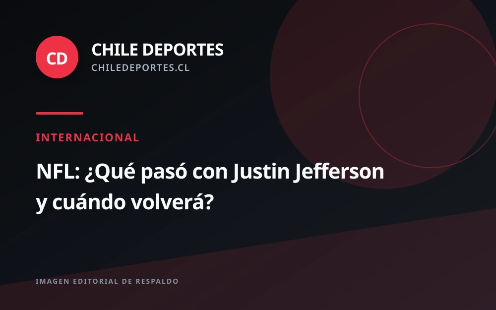 Justin Jefferson deja el partido ante los Buccaneers por lesión en el tobillo