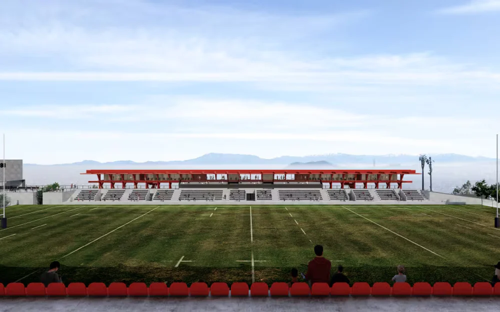 Parque Mahuida estrena tribuna e iluminación para el Challenger Cup M20 de rugby