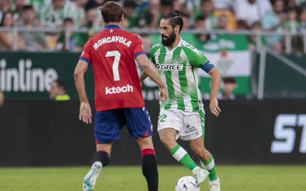 Betis de Pellegrini golea 5-2 a Osasuna y se afirma como escolta en LaLiga