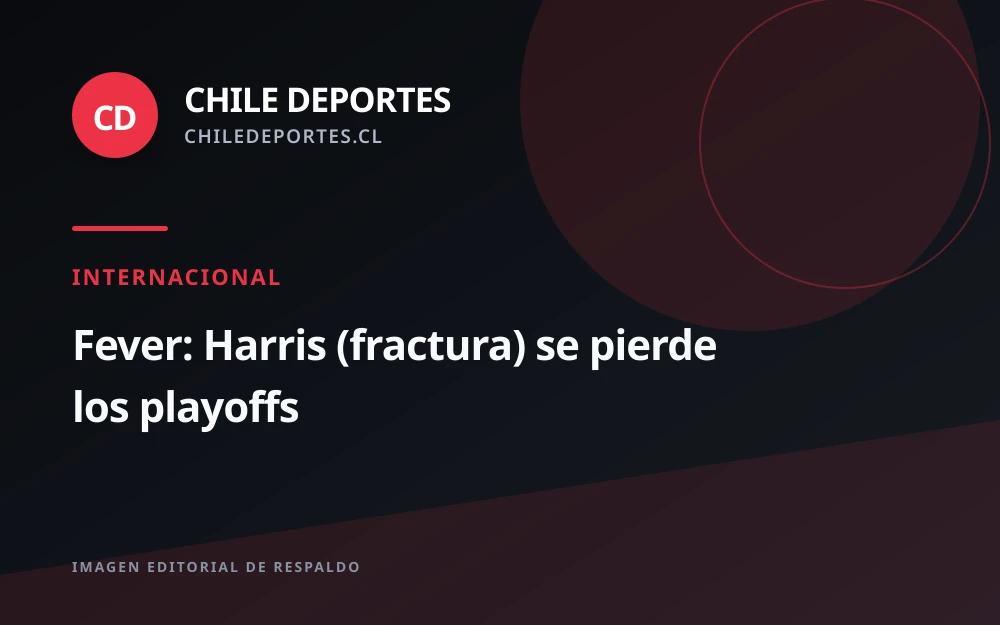 Fever pierde a Ty Harris para los playoffs por fractura en la pierna izquierda