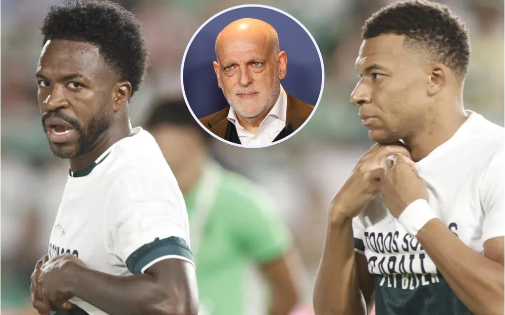 Tebas critica a tres jugadores del Real Madrid por no vestir la camiseta de apoyo a Ceuta