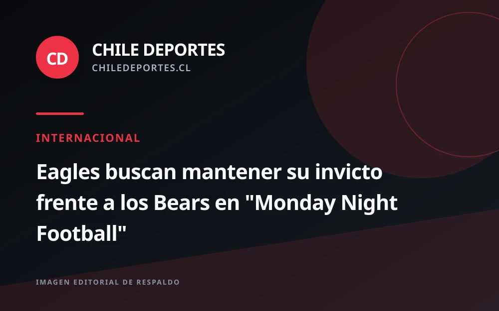 Eagles visita a Bears en Monday Night Football con la duda por Caleb Williams