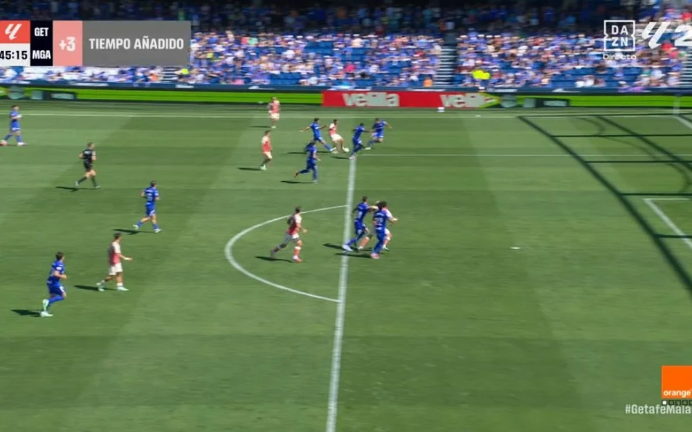 El VAR no pudo usar el fuera de juego semiautomático en el gol anulado a Dotor