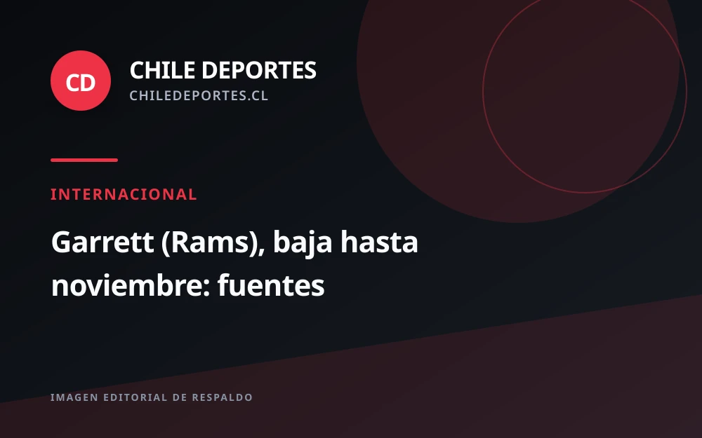 Rams pierden a Garrett hasta noviembre tras cirugía de rodilla