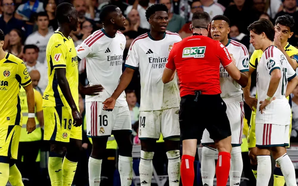 Real Madrid vence 1-0 al Villarreal con gol de Yan Diomande y expulsión insólita de Vinícius
