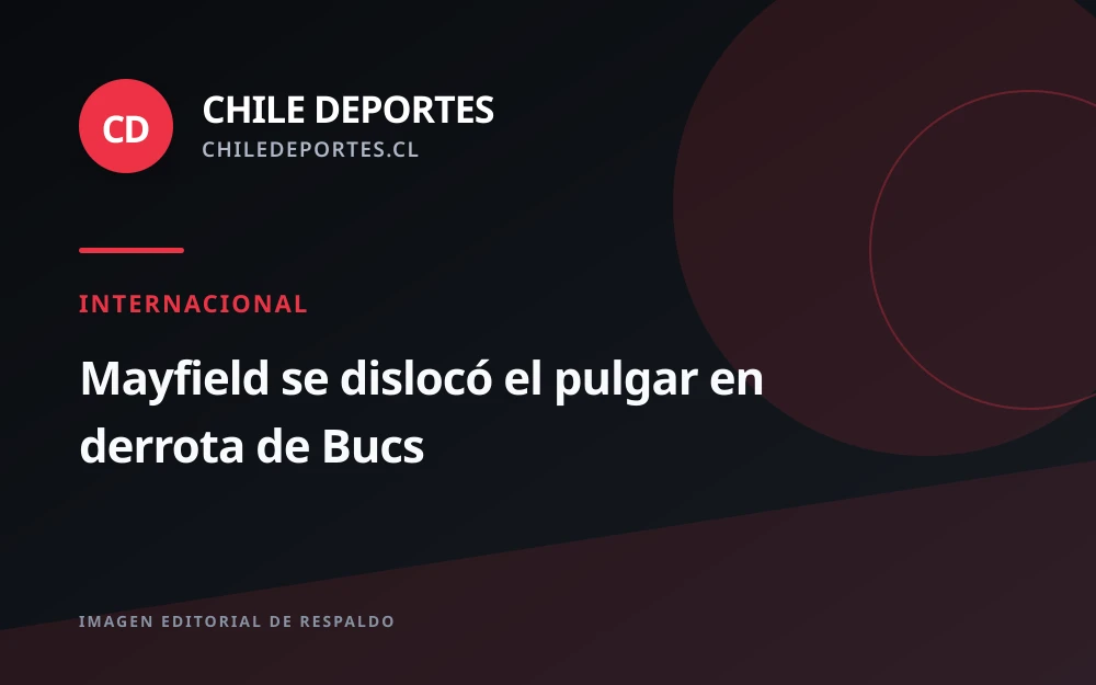 Mayfield sufre dislocación del pulgar en la derrota de los Bucs ante Vikings