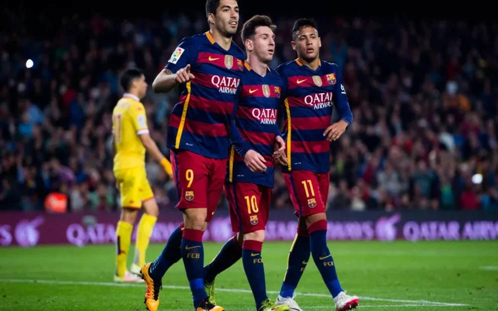 Neymar revive la celebración del título de Champions 2015 con Messi y Suárez