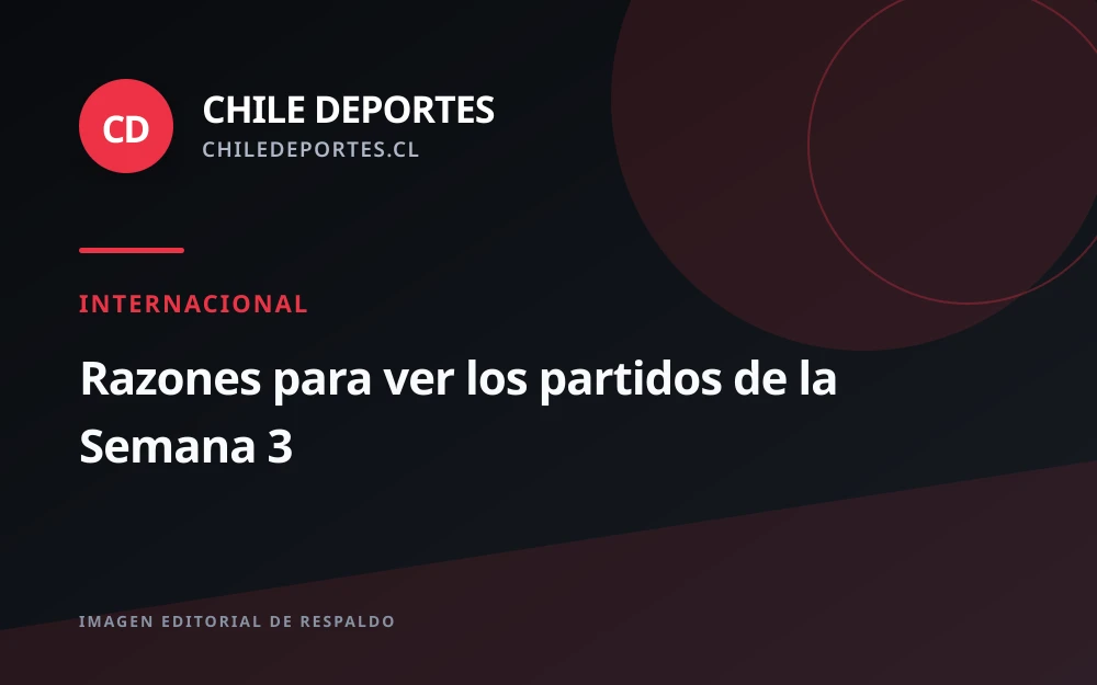 Semana 3 de la temporada 2026: duelos divisionales marcan la agenda
