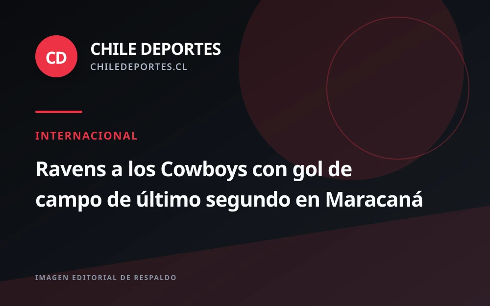 Ravens vence a Cowboys con gol de campo en la última jugada en el Maracaná