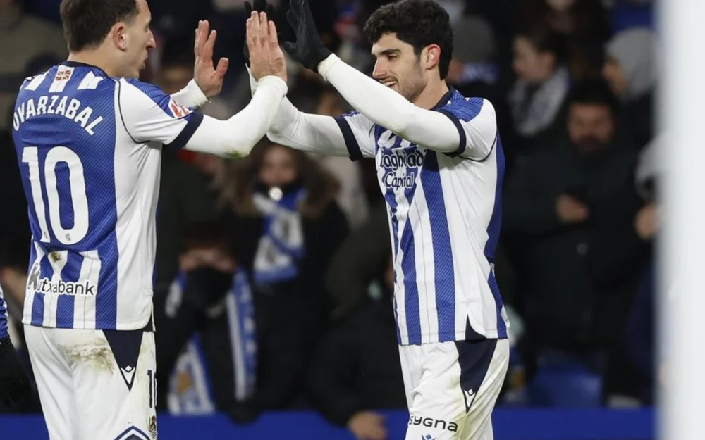 Real Sociedad suma tres partidos sin goles en seis jornadas de la temporada 2025-26