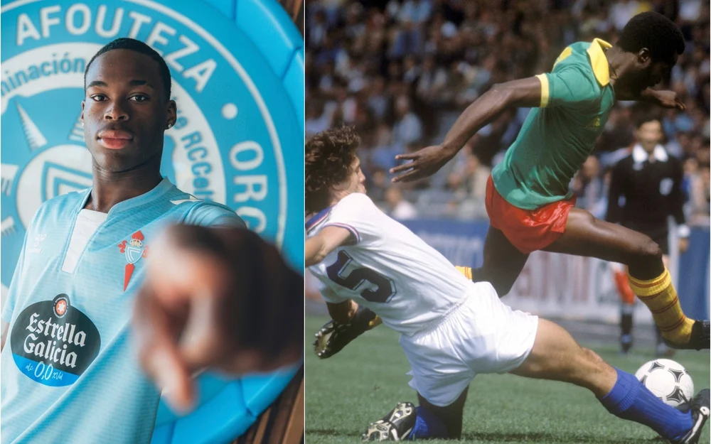 Germain Milla, hijo del histórico Roger Milla, juega en el filial del Celta