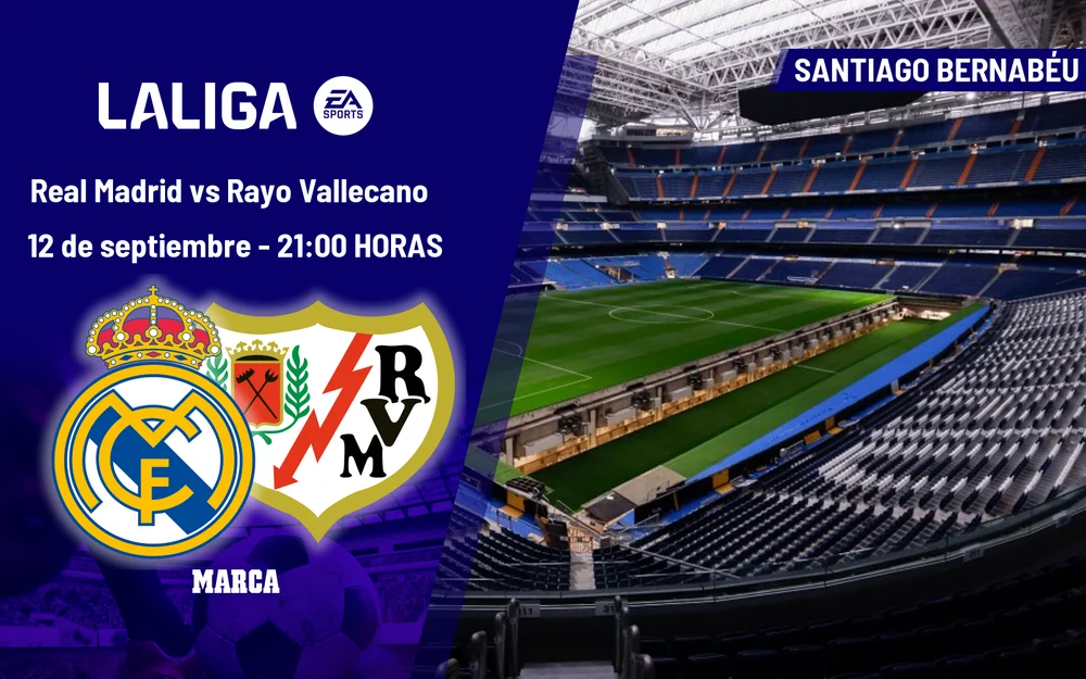Real Madrid y Rayo Vallecano se miden por la jornada 5 de LaLiga EA Sports
