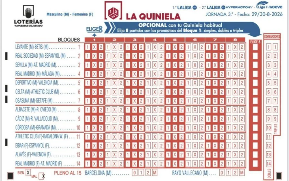 La quiniela española celebra 80 años con más de 8.000 millones de euros repartidos en premios
