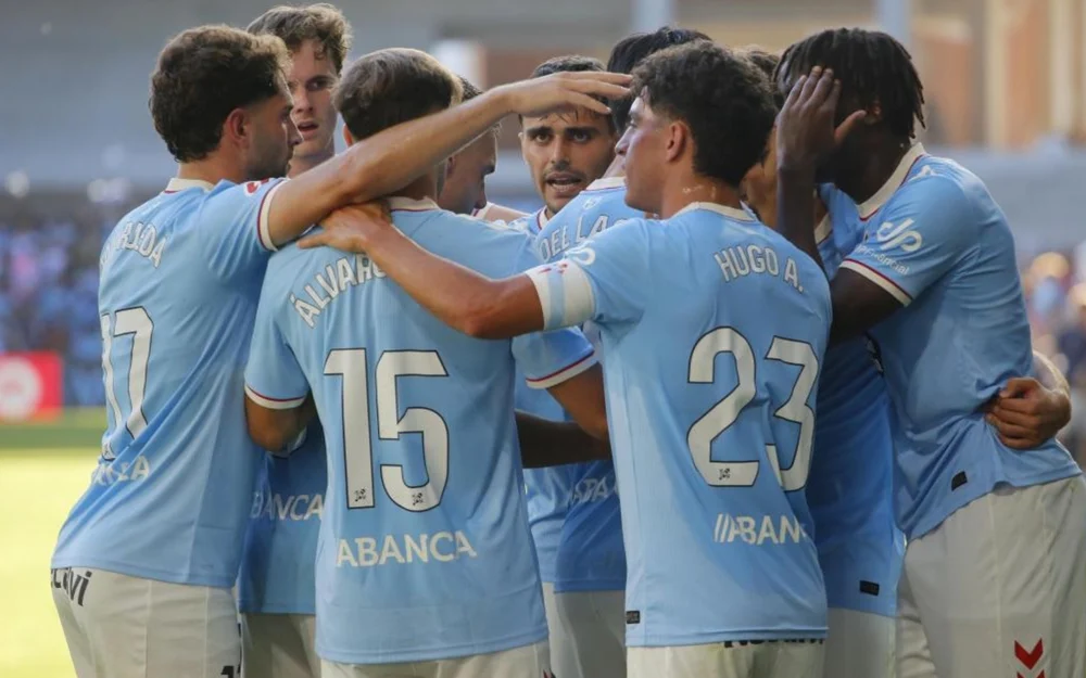 El Celta vuelve al triunfo tras 119 días y lo hace con una goleada