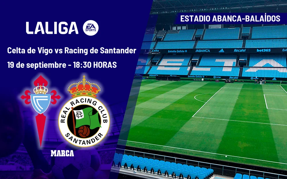 Celta y Racing de Santander abren la jornada 7 de LaLiga en Balaídos