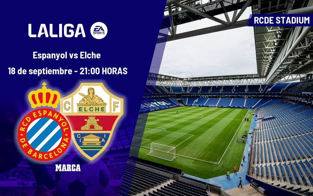 Espanyol y Elche se miden en la séptima jornada de LaLiga EA Sports