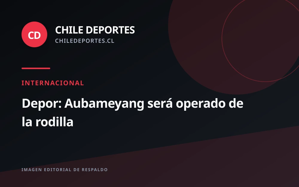 Aubameyang será operado de la rodilla derecha por molestias en el menisco externo