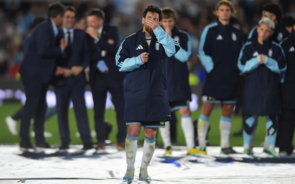 Messi se despidió de la selección argentina con un emotivo discurso en el Monumental